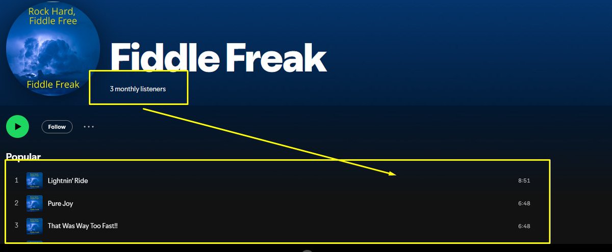raruhelbd's tweet photo. @FiddleFreak323 this is your spotify music current position. if you want increase your music audience, I will help you https://t.co/cGDZH0JPdn