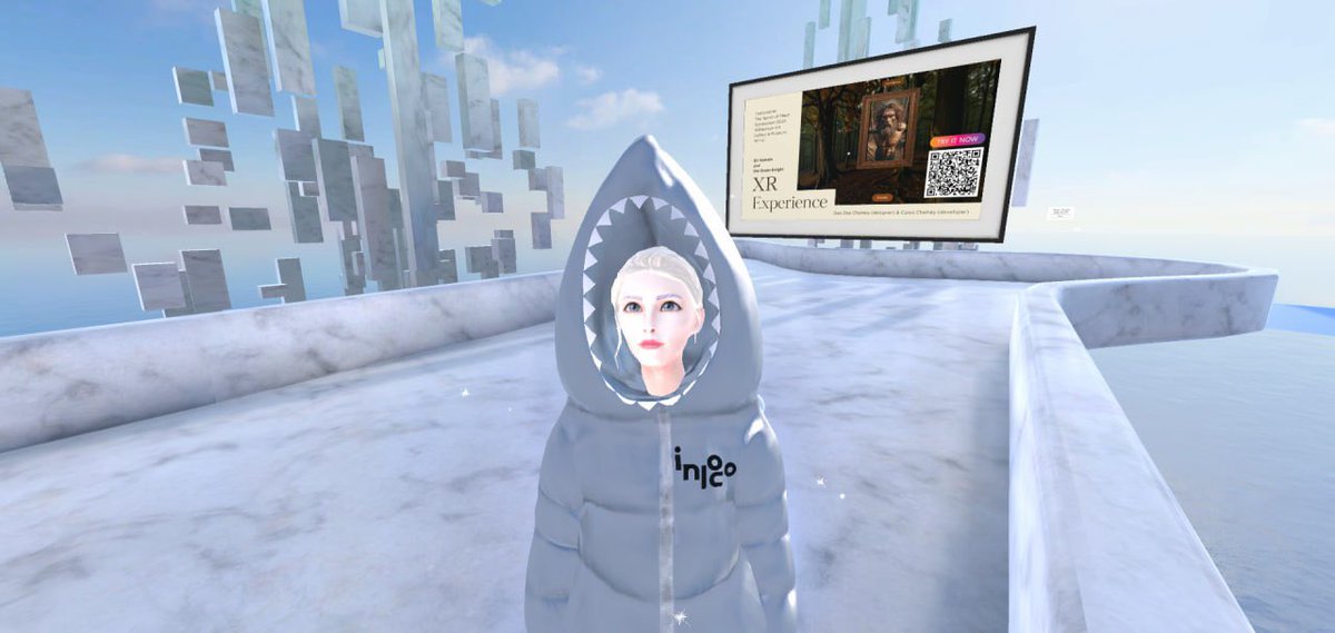 Sharkie’s just found a fin-tastic cultural community hub and gallery space! Jump in and watch the beautiful #folklore creatures and art🦈✨

built by <a href="/DeeDeeChainey/">Dee Dee Chainey</a>

📍 spatial.io/s/DeeDeeChaine… 

#worldhopping <a href="/Spatial_io/">Spatial</a> #web3 #artnow #vrart #Unitymade #Web3Revolution