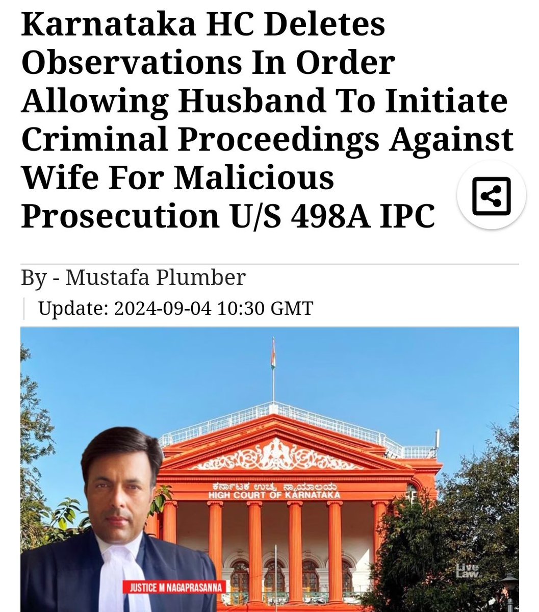The supreme court and the feminist lobby doesn't want females to get punished for filing false cases in India. It is a war on men. Here a judge was asked to remove his observations on false 498a woman. #JusticeForAtulSubhash #JusticeIsDue