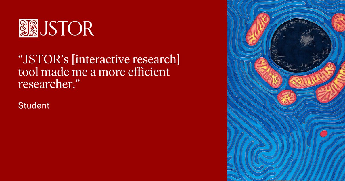 JSTOR's tweet image. For high school #educators to university #librarians, JSTOR’s interactive #ResearchTool surfaces key points and identifies new paths for #research.

Join the beta waitlist: bit.ly/4drOy95

Image: Odra Noel. Endothelium Reticulum. n.d. @ExploreWellcome.