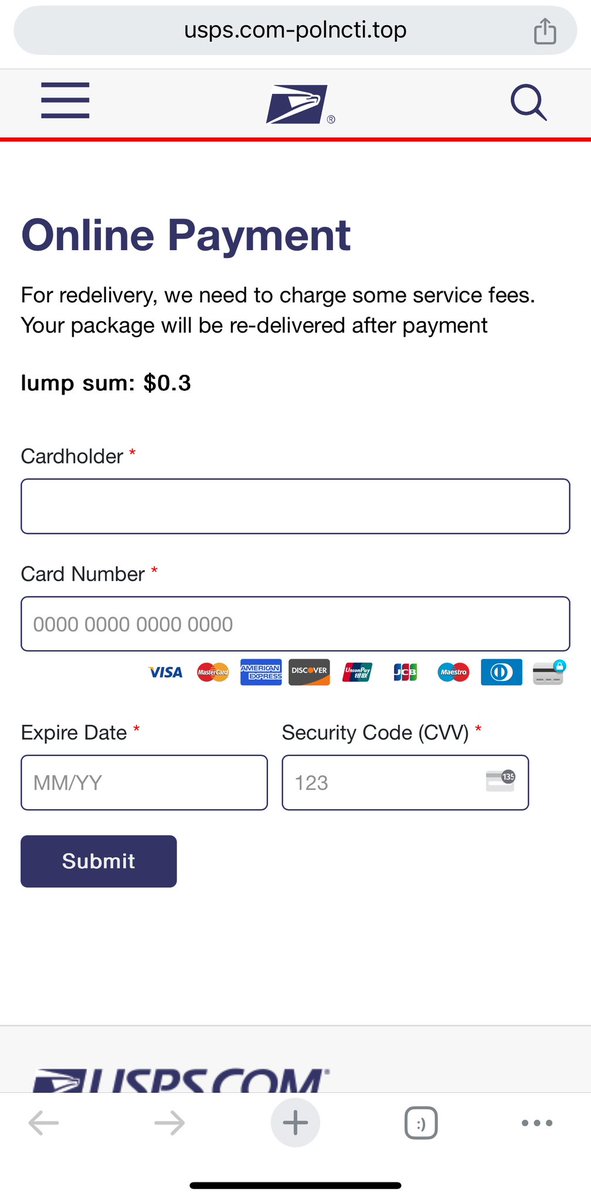 MsKPalma's tweet photo. @USPS scam alert! I did indeed ship a package, here’s the txt I received and the website it leads to. https://t.co/ij4Zhe4byQ