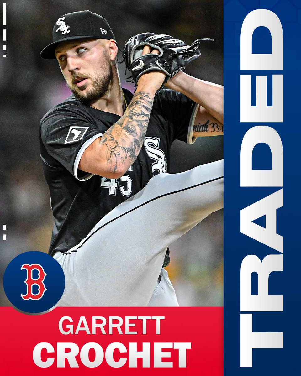 The Red Sox are reportedly acquiring LHP Garrett Crochet from the White Sox.