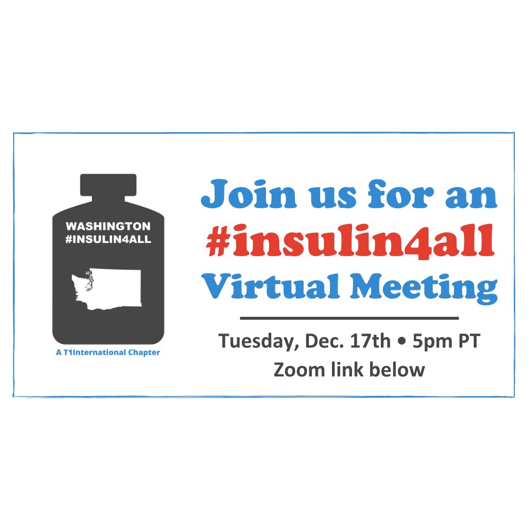 Join us next week on Tuesday December 17 at 5 pm for our chapter meeting ahead of the start of the 2025 leg session 

We’ll be talk about our protest on World Diabetes Day &amp; our 2025 emergency #insulin access bill 

Follow the link in our bio to register 

#insulin4all