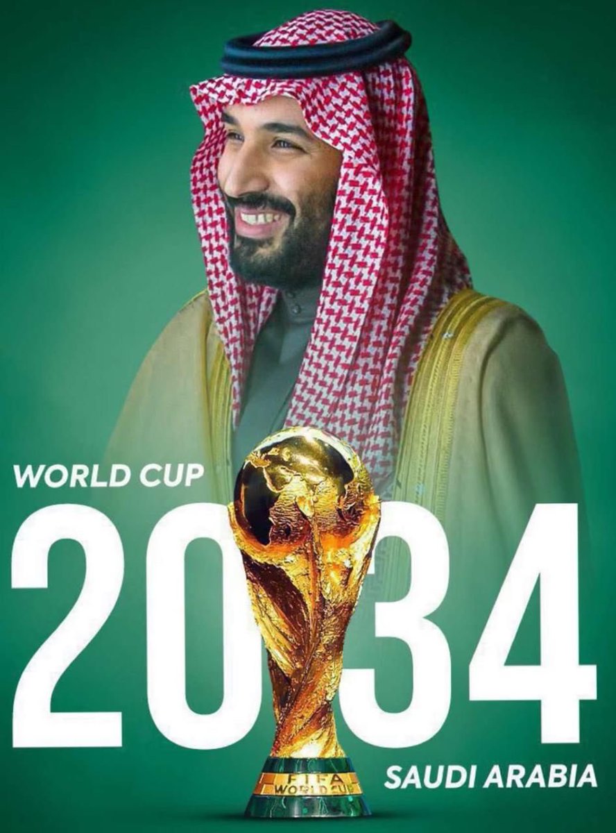 Tri_KSA's tweet photo. المستحيل ليس سعودي! 
نهنئ وطننا الغالي على استضافه كأس العالم 2034.
#كأس_العالم2034 https://t.co/HVI2PHYogy