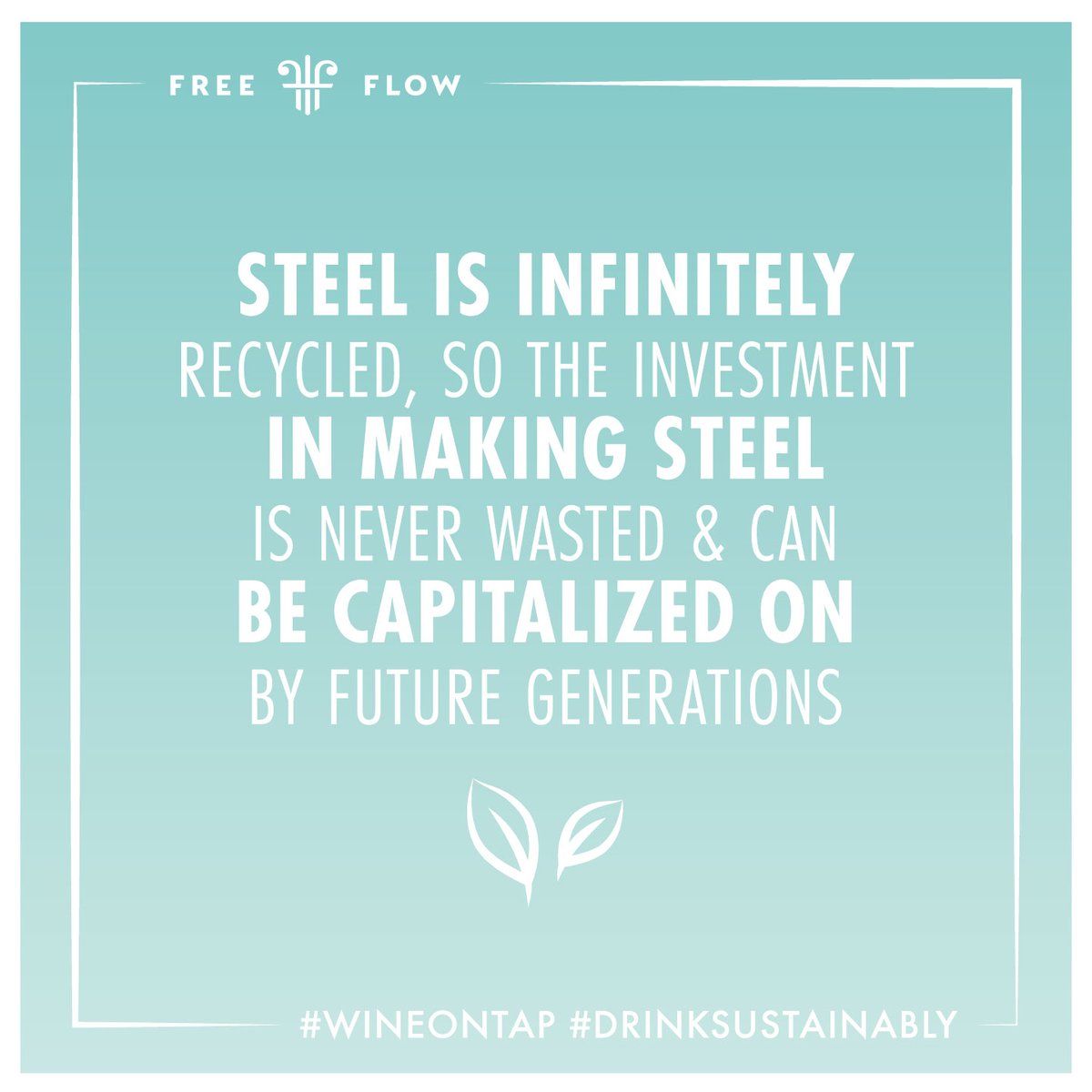 FreeFlowWines's tweet image. Sustainability fact of the month 🌱

#wineontap #drinksustainably #zerowaste