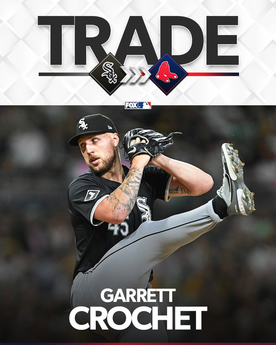 MLBONFOX's tweet photo. 🚨 TRADE ALERT 🚨

The Red Sox are acquiring Garrett Crochet from the White Sox, per multiple reports https://t.co/Gwgpb2HV0K