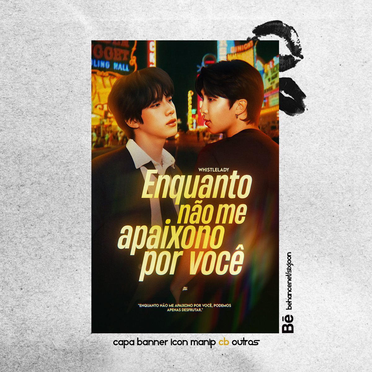 capa e banner: Enquanto não me apaixono por você
entrega para: @/whistlelady (wattpad)