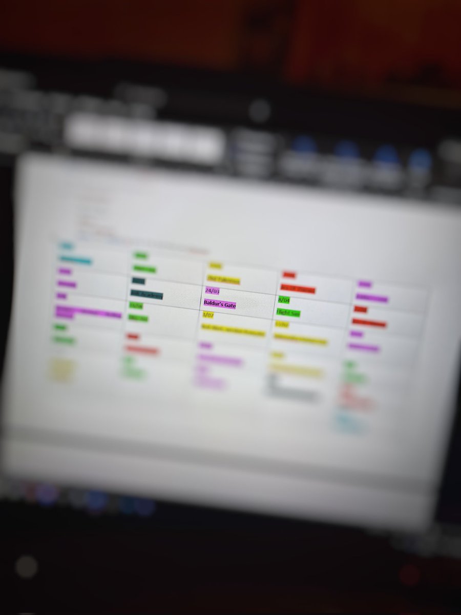 Voilà, le planning 2025 des vidéos YouTube est prêt 😊 Plus qu'à tourner et monter les vidéos 😊 Je laisse apparaître un ou deux noms de jeux, mais je garde la surprise pour le reste 😉

Une idée de ce qui vous attend sur la chaîne ?

Quels jeux souhaiteriez vous voir ou revoir ?