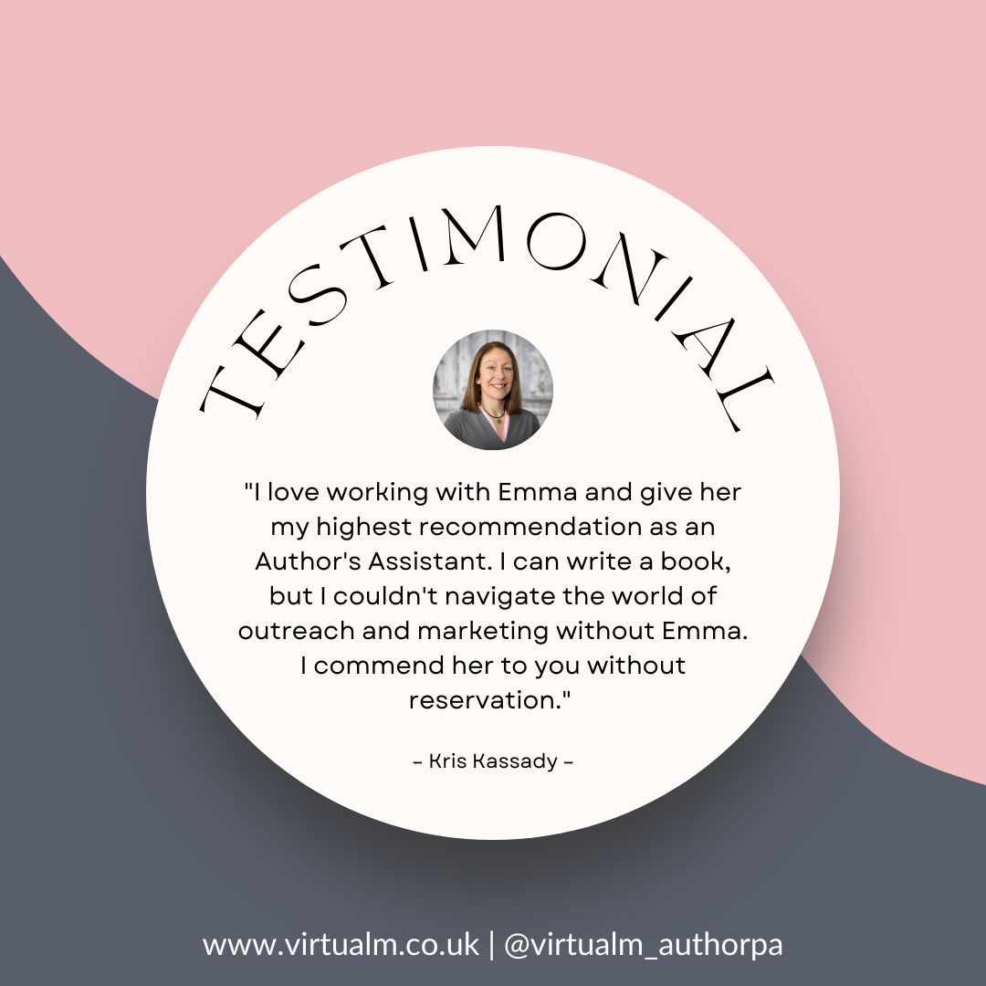 VMforAuthors's tweet image. "I love working with Emma and give her my highest recommendation as an Author's Assistant. I can write a book, but I couldn't navigate the world of outreach and marketing without Emma. I commend her to you without reservation." – Kris Kassady

#authorassistant