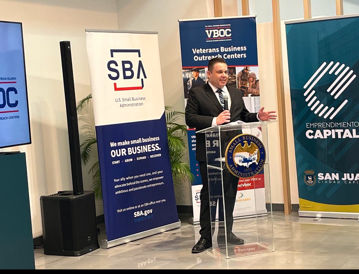 SBA_PuertoRico's tweet image. We are pleased to announce the inauguration of the new #VBOC in support of veteran entrepreneurs in PR and the USVI. The ceremony featured remarks from SBA leaders, emphasizing veteran empowerment. #Veterans