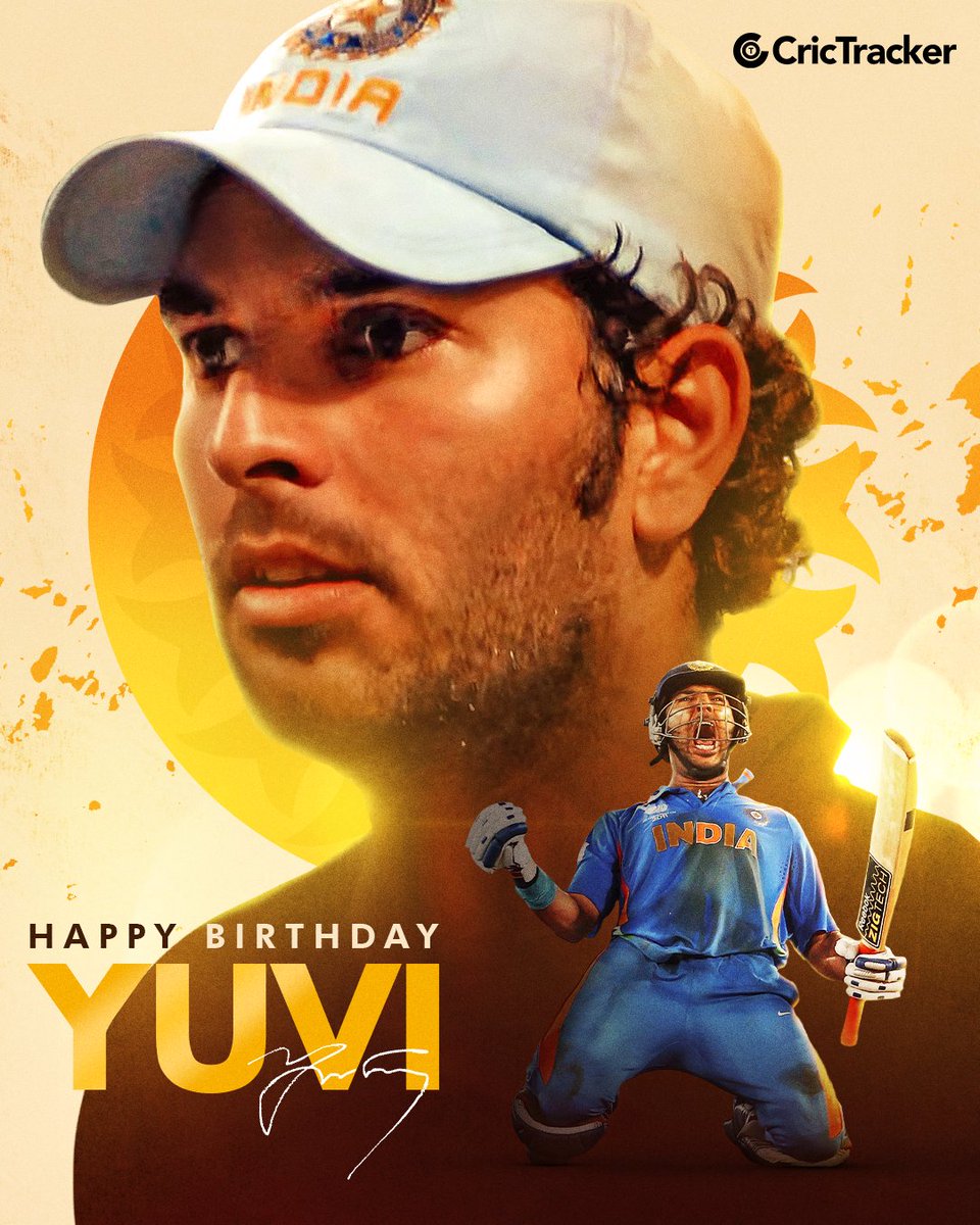 Mr_hypo_thetic's tweet photo. @YUVSTRONG12 Happy Birthday to one of greatest match winners, Yuvraj Singh! 

- 8,701 ODI  runs
- 2011 World Cup champion
- 2007 T20 WC winner 
- Champions Trophy winner
- IPL winner 
- Player of the Tournament in 2011 WC
- Fastest T20I fifty
- Hit 6 sixes in an over

What a champion 🏆🥳 https://t.co/rIGDhHGs5V