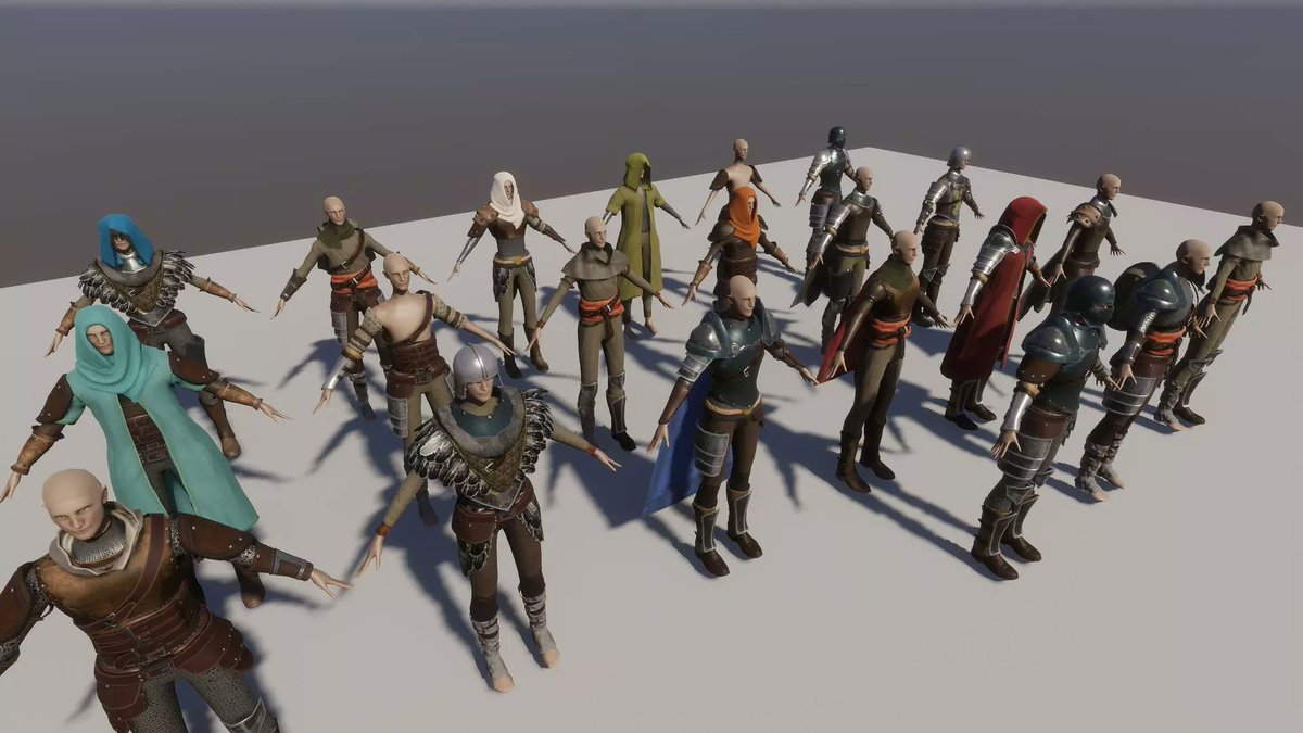 ArtByDisaster's tweet photo. Character Constructor(Medieval Fantasy #Armor) is the perfect tool for everyone who loves fantasy and role-playing games!This set was created with the intention of providing you with everything you need to create a unique character in a medieval fantasy world #GameDev #indiegame https://t.co/j4oQujBykG