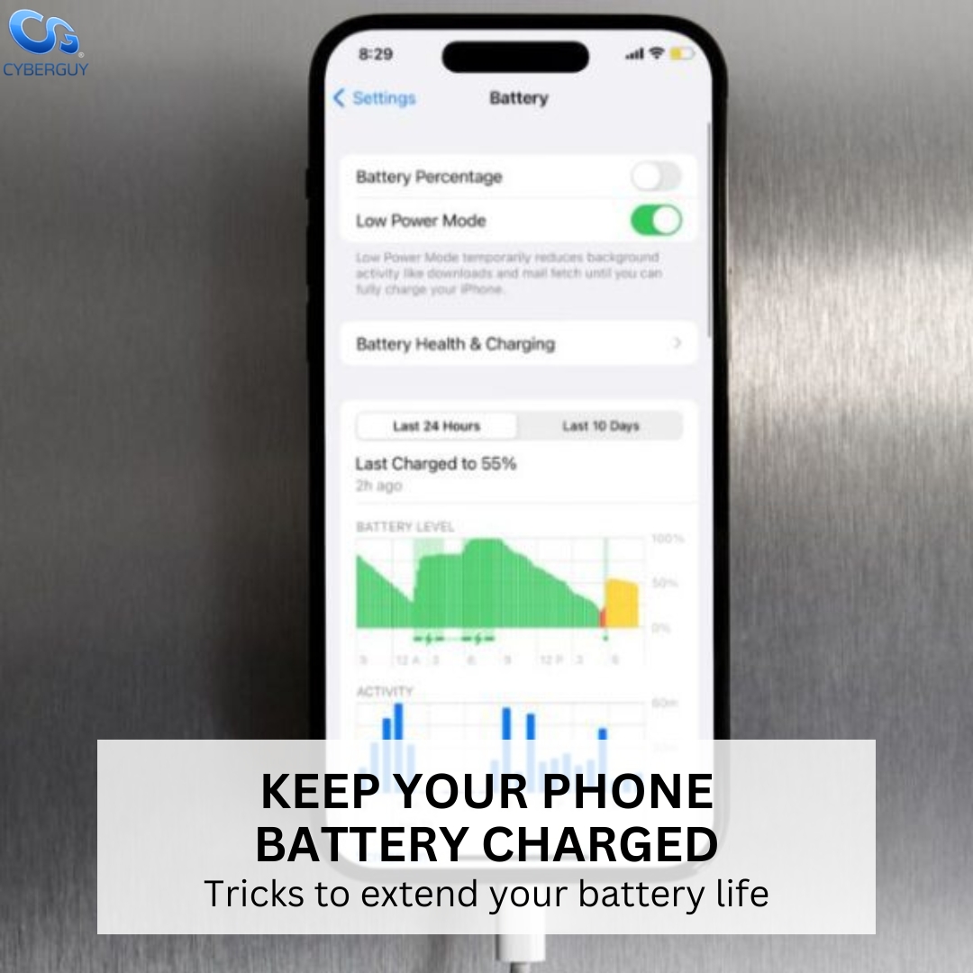 cyberguy's tweet image. 🔋 Make your smartphone&apos;s battery last all day! Check out these quick and simple tips for both iPhone and Android users. 📱

Learn more here: cyberguy.com/how-to/how-to-…

#BatteryLifeTips #SmartphoneHacks #TechTips #iPhone #Android