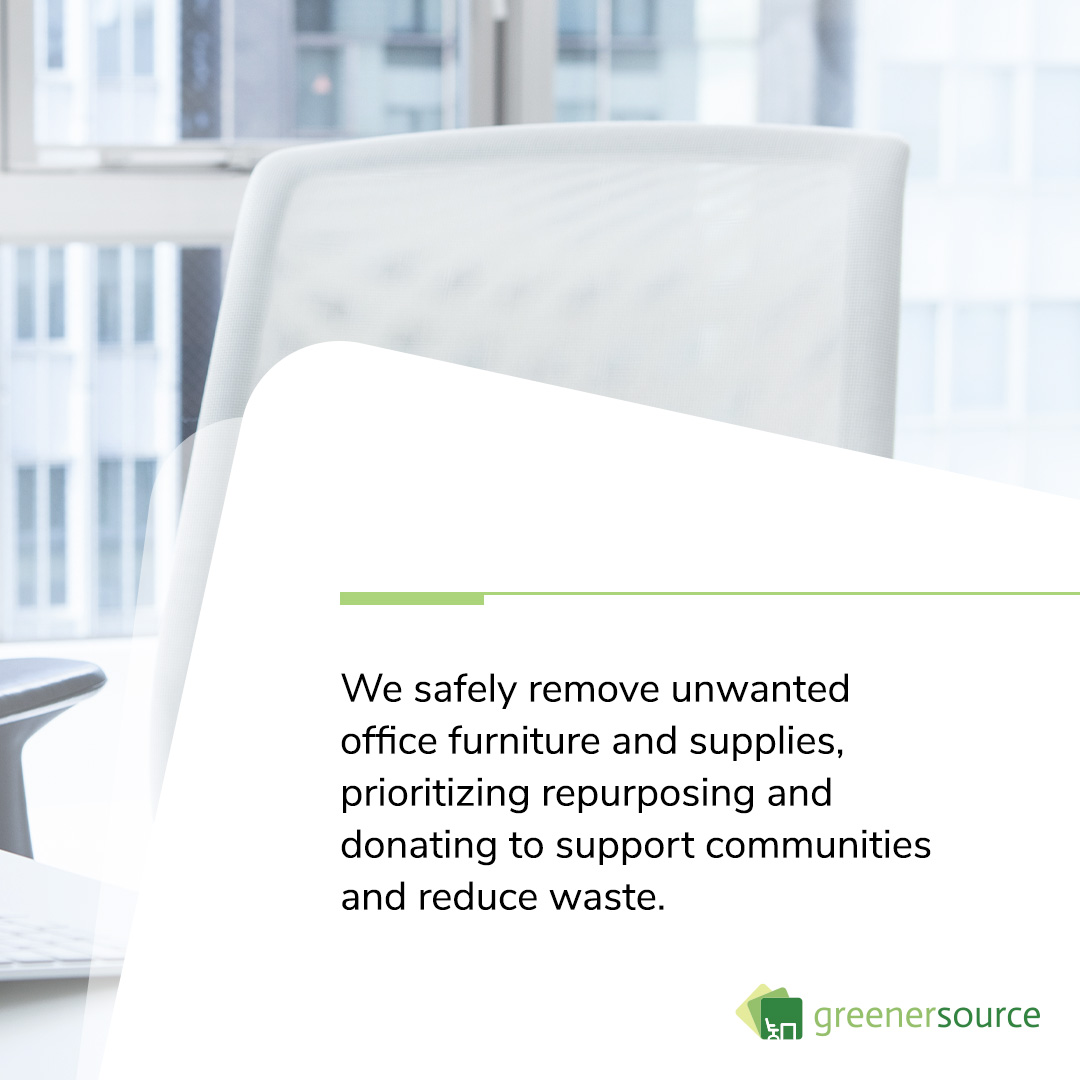 agreenersource's tweet image. How does Greener Source handle decommissioning? By repurposing furniture through donations &amp;amp; eco-friendly practices to support communities &amp;amp; the planet. ♻️

Learn more: agreenersource.com/how-it-works/

#Sustainability #GreenerSource