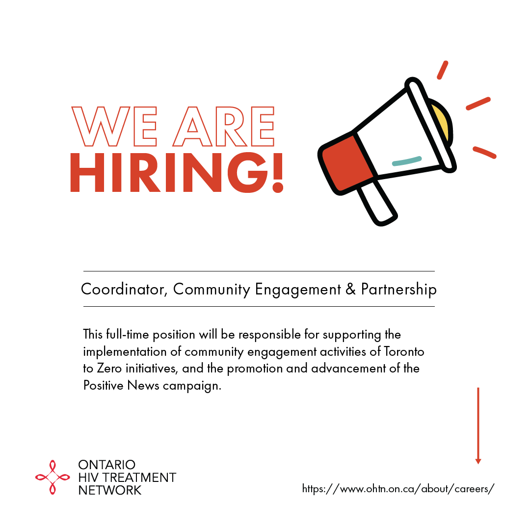 #TheOHTN is hiring a Coordinator, Community Engagement &amp; Partnership. 

To learn more about this position and apply, visit: ohtn.on.ca/about/careers/

Deadline to apply: December 19, 2024