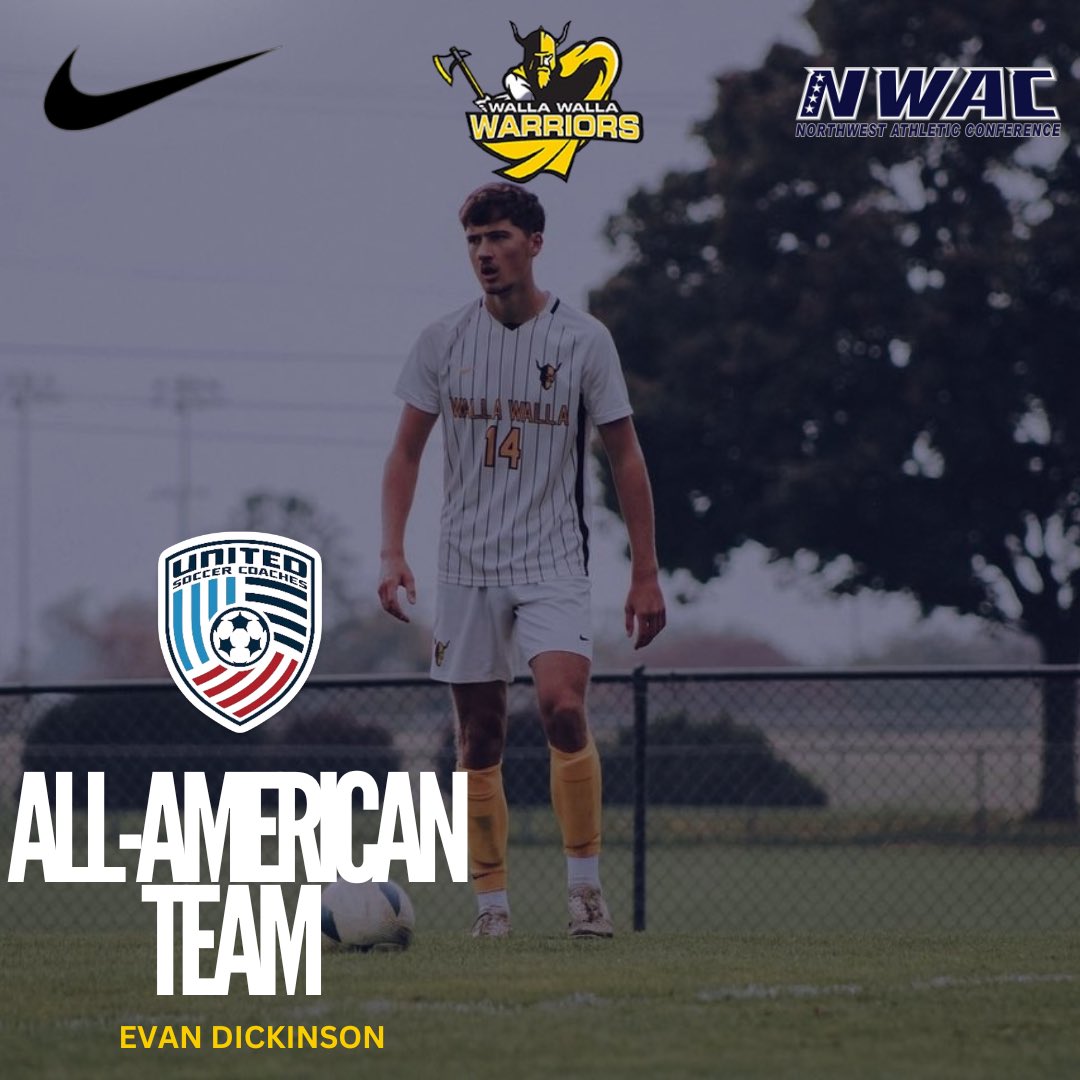 MSOC_WWCC's tweet photo. Congratulations to Evan for earning his spot on the United Soccer Coaches Junior College All-American team! https://t.co/lj8v96UYVI