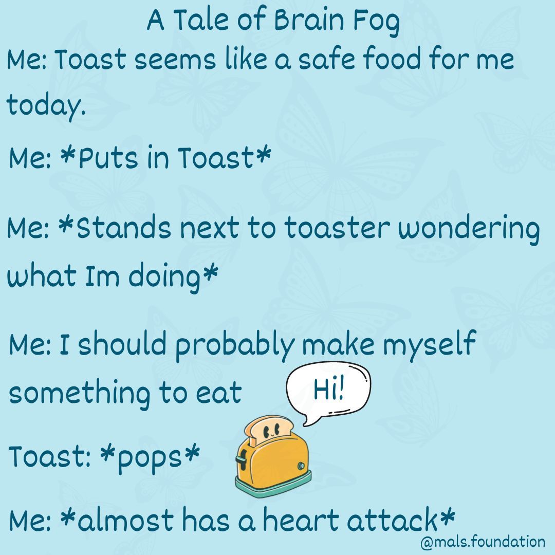 mals_foundation's tweet photo. Brain fog can be hard to explain to someone who hasn't experienced it. https://t.co/M5kgThzJrv