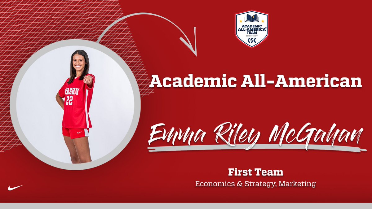 WashU Bears (@washubears) on Twitter photo CONGRATS to Emma Riley McGahan on her second-straight Academic All-America honor <a href="/WASHUwSoccer/">WashU Women's Soccer</a> CONGRATS to Emma Riley McGahan on her second-straight Academic All-America honor <a href="/WASHUwSoccer/">WashU Women's Soccer</a>