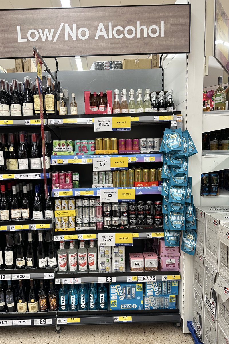 mostlysocial's tweet image. Hey @tesco unless I’m missing something, only *squints* one or two drinks here in your Brook Green, Hammersmith branch are low or non-alcoholic, the rest are very, very alcoholic. Seems massively irresponsible, no? #tesco @DailyMailUK @DailyMirror