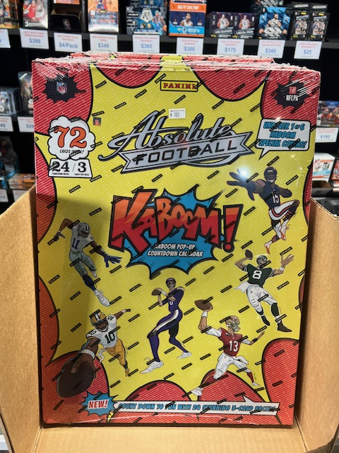 OmahaCards's tweet photo. 2024 Kaboom countdown calendar in stock. Get them before we sell out. @PaniniAmerica https://t.co/fquzY0kBNw