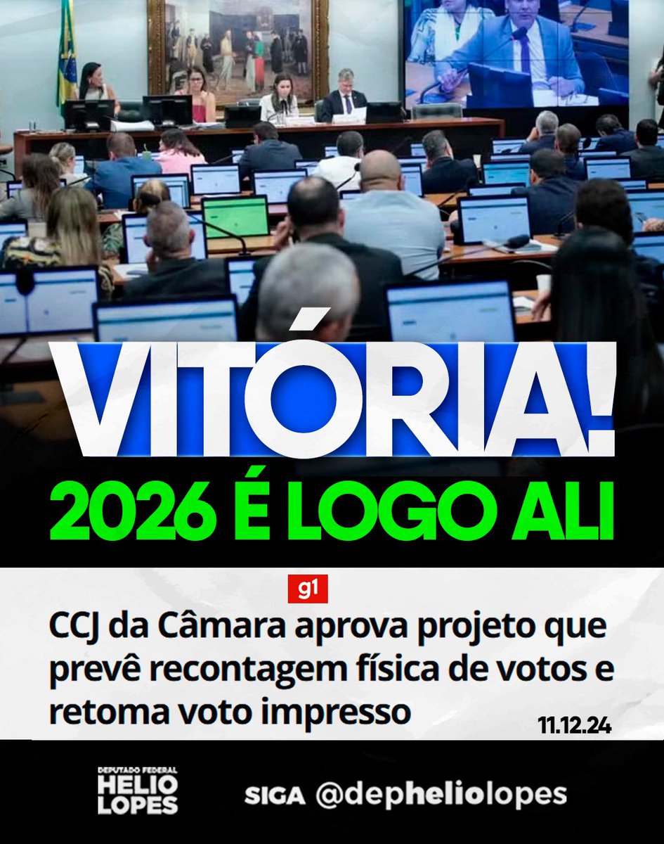 Mais uma importante conquista hoje rumo a 2026! É melhor JAIR se acostumando 🇧🇷
