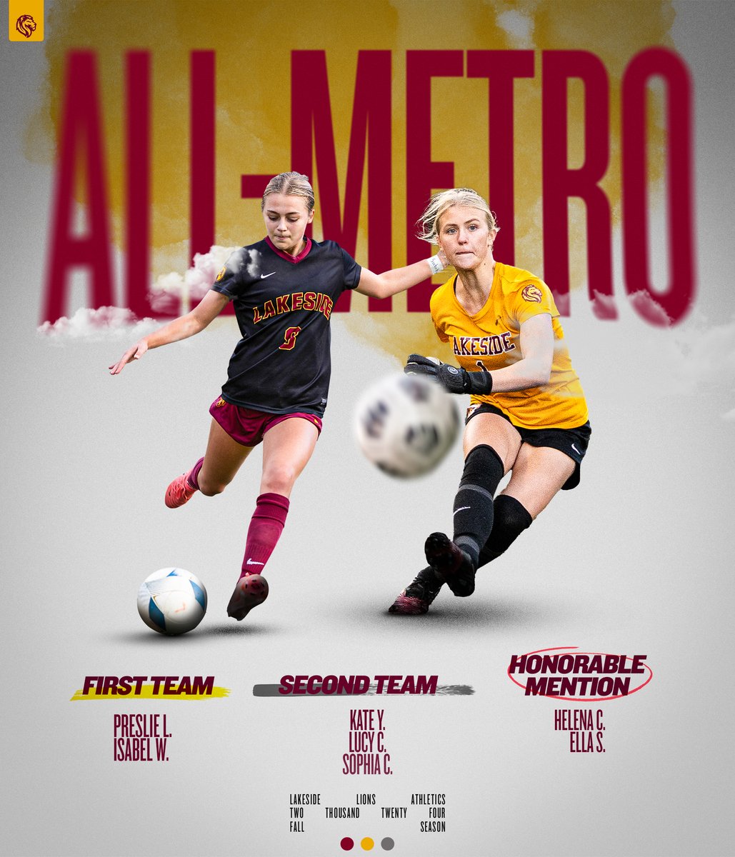 Lakeside Athletics (@lakesidelions) on Twitter photo We may be rolling through the winter season, but fall season awards are still coming in!
Congratulations to our <a href="/LakesideLionsFC/">Lakeside Soccer</a> All-Metro League stars!
#GOLIONS We may be rolling through the winter season, but fall season awards are still coming in!
Congratulations to our <a href="/LakesideLionsFC/">Lakeside Soccer</a> All-Metro League stars!
#GOLIONS