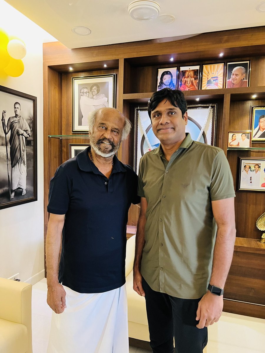 A meeting I’ll remember forever #HappyBirthdaySuperstarRajinikanth 
Sir🙏🏻