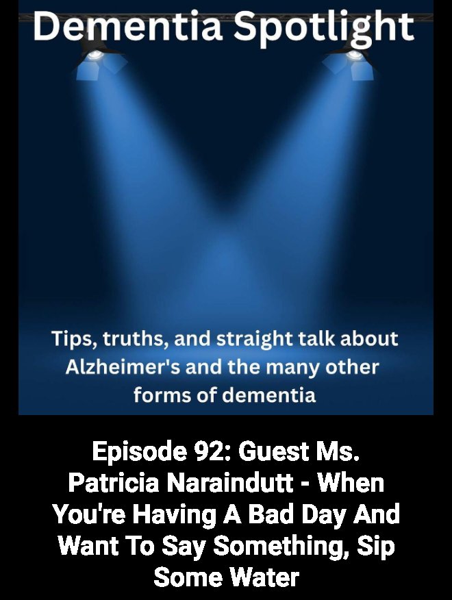 Check out this podcast! Episode 92: Guest Ms. Patricia Naraindutt - When You're Having A Bad Day And Want To Say Something, Sip Some Water on  … iheart.com/podcast/269-de…