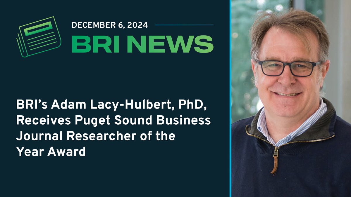 Benaroya Research Institute (@briseattle) on Twitter photo Congratulations to <a href="/adamlacyhulbert/">Adam Lacy-Hulbert</a>, director of BRI’s Center for Systems Immunology, for his reception of the <a href="/PSBJ/">Puget Sound Business Journal</a>’s 2024 Health Care Leadership Researcher of the Year award: bit.ly/3OMIxdc Congratulations to <a href="/adamlacyhulbert/">Adam Lacy-Hulbert</a>, director of BRI’s Center for Systems Immunology, for his reception of the <a href="/PSBJ/">Puget Sound Business Journal</a>’s 2024 Health Care Leadership Researcher of the Year award: bit.ly/3OMIxdc