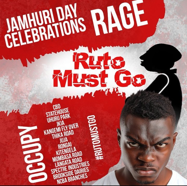 sholard_mancity's tweet photo. Tomorrow ⚡⚡⚡

William ruto must go ; we should not give that g****y more time 

I agree with Gaitho, Amerix and Wanjigi etc 

Let's spread the message ⚡ ⚡ 

Tomorrow during Jamhuri day we kenyans will be protesting for a better Kenya ⚡⚡

#RutoMustGo https://t.co/mMtGfOGzTT