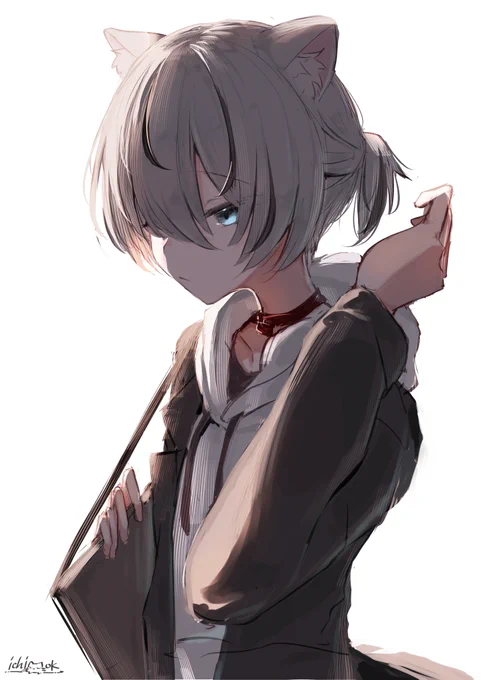 くうたくん後ろで小さく結んでほしい...#VRCイラスト #Kuuta3D 