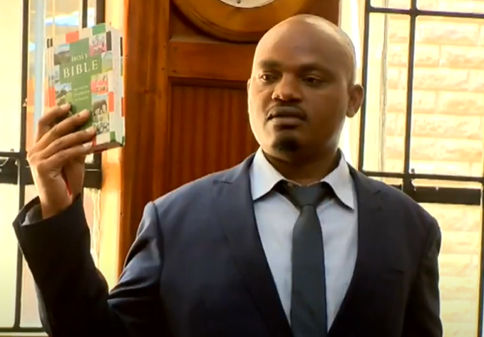 C_NyaKundiH's tweet photo. Police officer Isaiah Muragiri, who is under investigation in the killing of 29-year-old Rex Masai during the June protests in Nairobi, denies being at the scene of the shooting, claiming he was stationed at the KICC entrance with a tear gas launcher and did not interact with demonstrators.