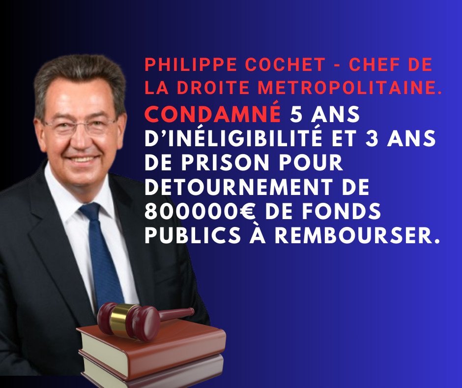 Ph Cochet, maire #LR de #Caluire et patron de la droite à la Métropole de Lyon, condamné. 
La semaine passée, le Prés LR de la Somme. 

Les #Républicains prônent  l'autorité de l'État et la bonne gestion des fonds publics?

 Allez, on prépare le 🍿 pour le procès #Sarkozy le 6/01