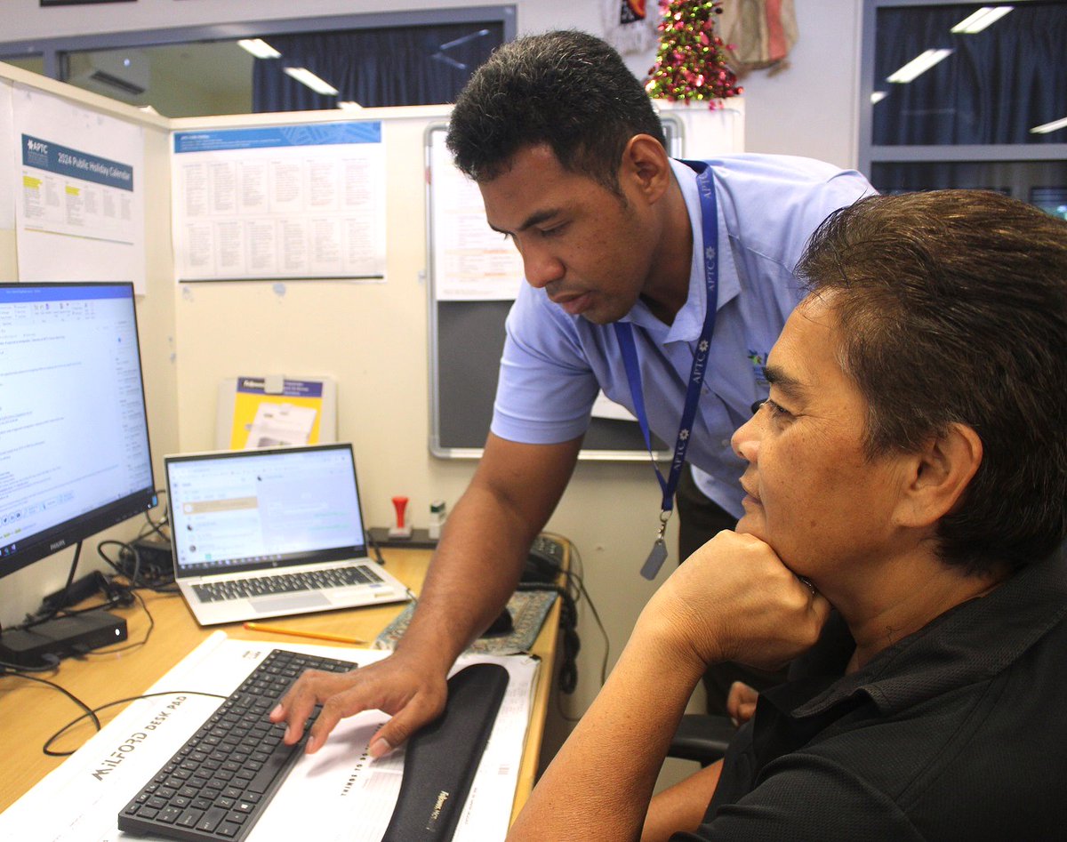 aptcpacific's tweet photo. 👏 As part of APTC’s commitment to inclusive #TVET and employment, Faautugatagi Jacob Solofa is breaking barriers as he undertakes an internship with #APTC Samoa 🇼🇸. Jacob is always keen to learn new things and we are glad to have him on board. #GEDSI #DisabilityInclusion @EDAPTC https://t.co/5Yzdin3ejD