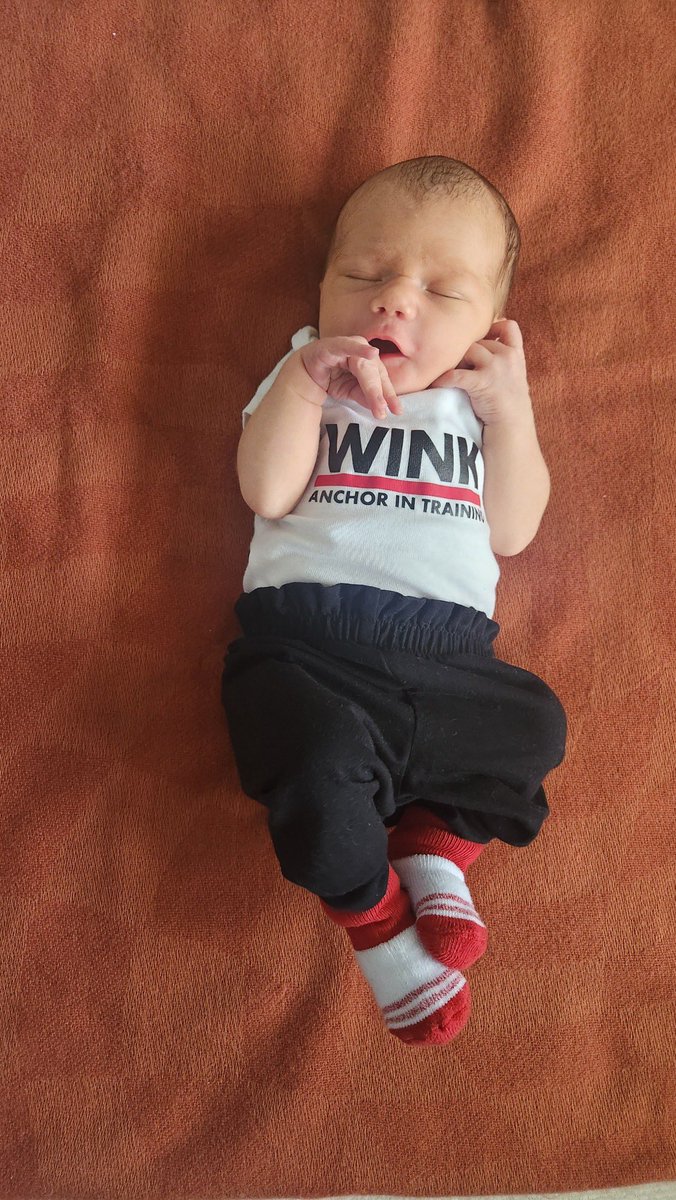 WINK anchor in training! 📺 

Our sweet baby boy Miles joined our family over the weekend. We are so in love. 

PS - there are angels on this earth and they are labor and delivery nurses. Shout out to all of them who helped us at Health Park Hospital.