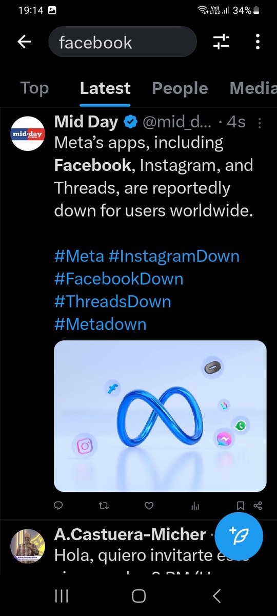 Facebook having issues amongst others globally