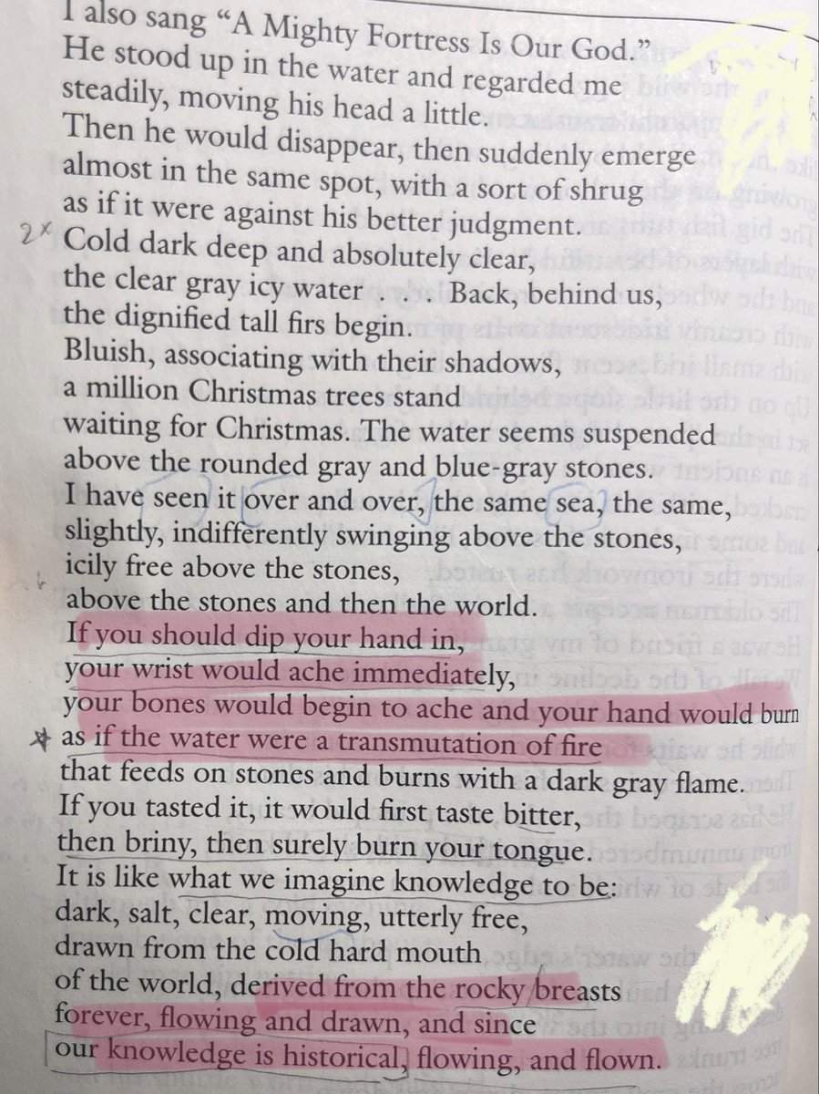 sensitive_bore's tweet photo. the end of “at the fishhouses,” elizabeth bishop, pub. 1955

the end of “transcendental etude,” adrienne rich, pub. 1978 https://t.co/ijLdYUEqv4