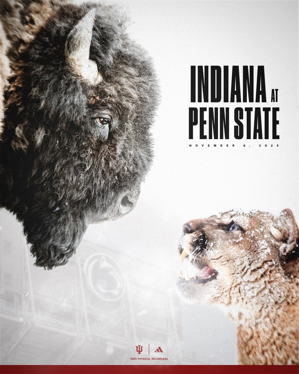 IndianaFootball's tweet photo. Showdown in Happy Valley. https://t.co/Ur6G0TCvOU