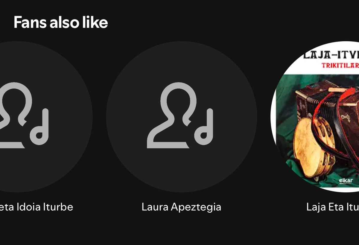 UnamusedDave's tweet photo. Tf happened to our “Fans also like” section on Spotify 😭 https://t.co/o0QFI5DrWS