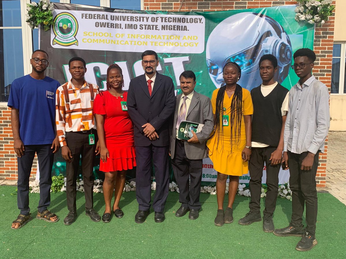 Victoriaimaobon's tweet photo. Day 1 International Conference on Information and Communication Technologu, Federal University of Technology, Owerri.
Met with the Vice Chancellor, @HensardUni and his Dean. #ICICT @futoasicts @Ar_Kamsi @culturacep24594 @Ar_Kamsi @IheanyiAguwa #girlintech #conference https://t.co/nHZkzBCKL3