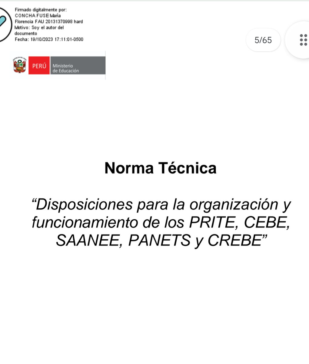 Ha circulado que la RVM 151-2023-MINEDU excluiría a NNA c/ discap de la educación especial, al establecer que los centros de educación especial atienden solo a NNA con discapacidad intelectual severa. Cómo entender esto en el marco de la educación inclusiva?  Acá 🧵con mi opinión