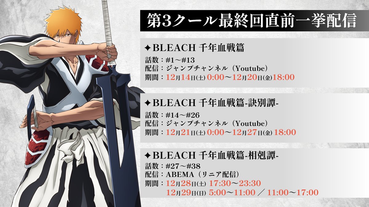 【公式】TVアニメ『BLEACH』 tweet media