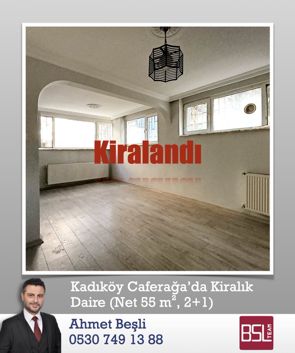 Kadıköy, Caferağa’da bulunan dairemizi kiraladık. Kiracımız ve ev sahibimize hayırlı olmasını dileriz.