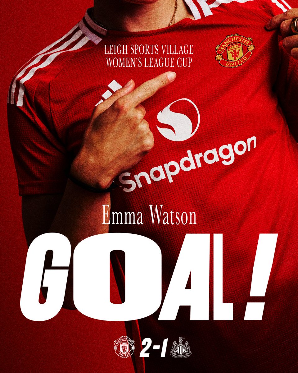 MAGIC FROM EMMA WATSON! 😍🪄

The young midfielder’s first United goal makes it 2-1 👊

#MUWomen