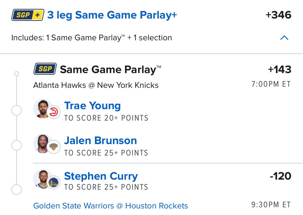 X free play of the day! 
Ice Trae❄️x Chef👨🏽‍🍳x JB🗽
Come join our discord over <a href="/betleveling/">Bet Leveling</a> 
We are now offering first month free to new members with code: LEVELUP24 claim your spot now!🫡