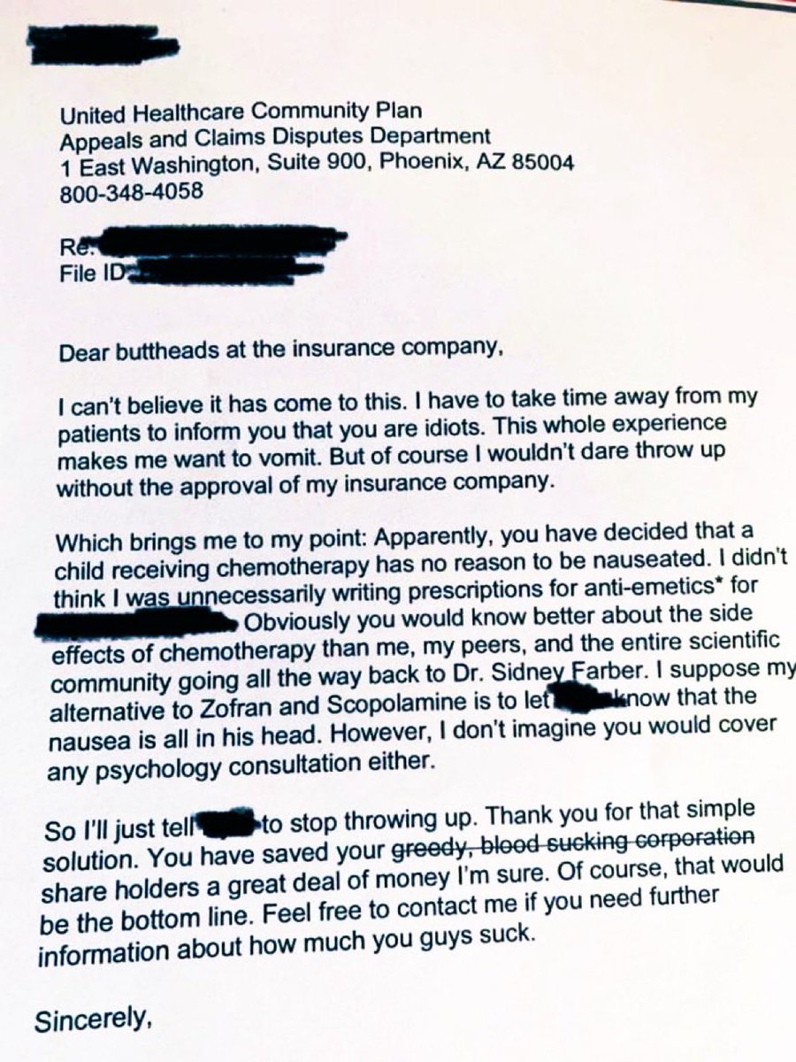 Kaylan_TX (@kaylan_tx_) on Twitter photo <a href="/essenviews/">EssenViews</a> “Unnecessary care” like this nausea medication a child with cancer receiving chemotherapy treatment needed that was denied? Got it. <a href="/essenviews/">EssenViews</a> “Unnecessary care” like this nausea medication a child with cancer receiving chemotherapy treatment needed that was denied? Got it.