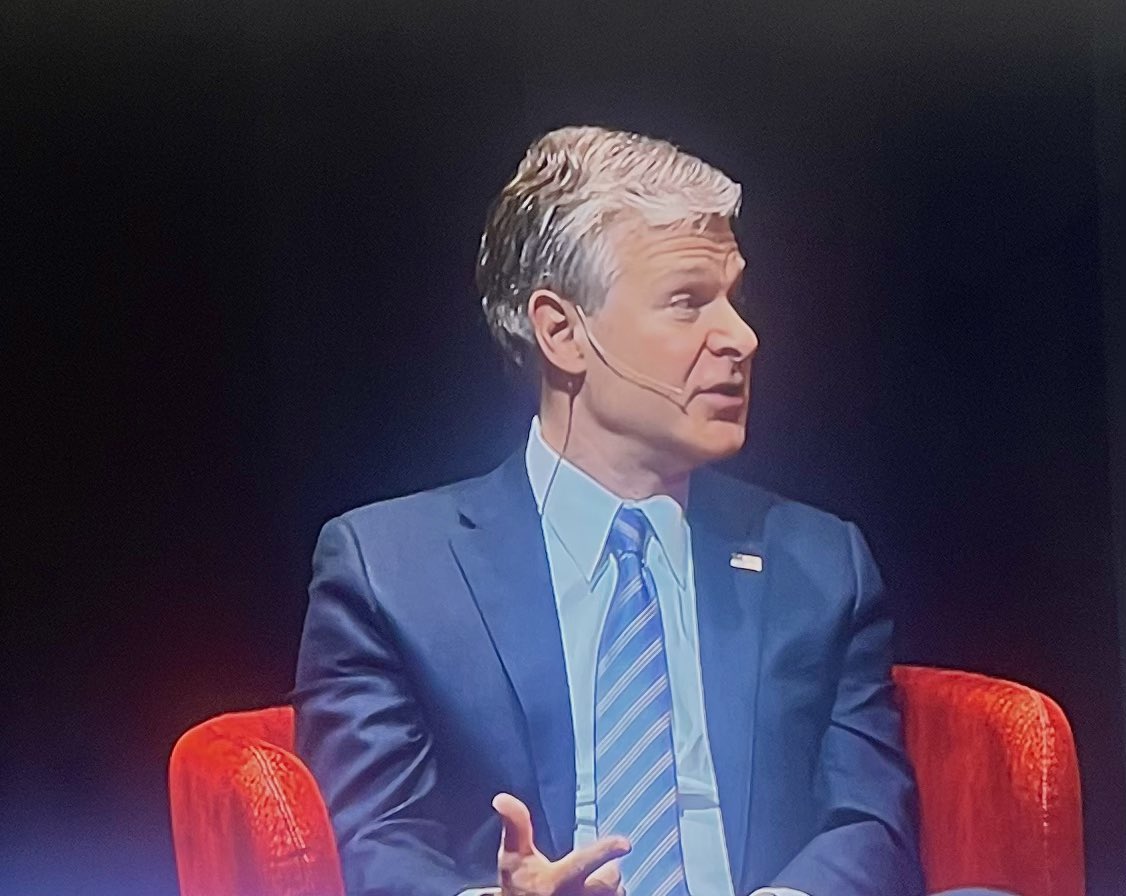 marionmckeone's tweet image. #FBI director #ChrisWray announced his resignation after #Trump made it clear he intends to replace him with far right conspiracist #KashPatel. Trump falsely claimed crime is at an ‘ all time high’, says Wray  ‘invaded’ MarALago on foot of warrant to retrieve top secret documents