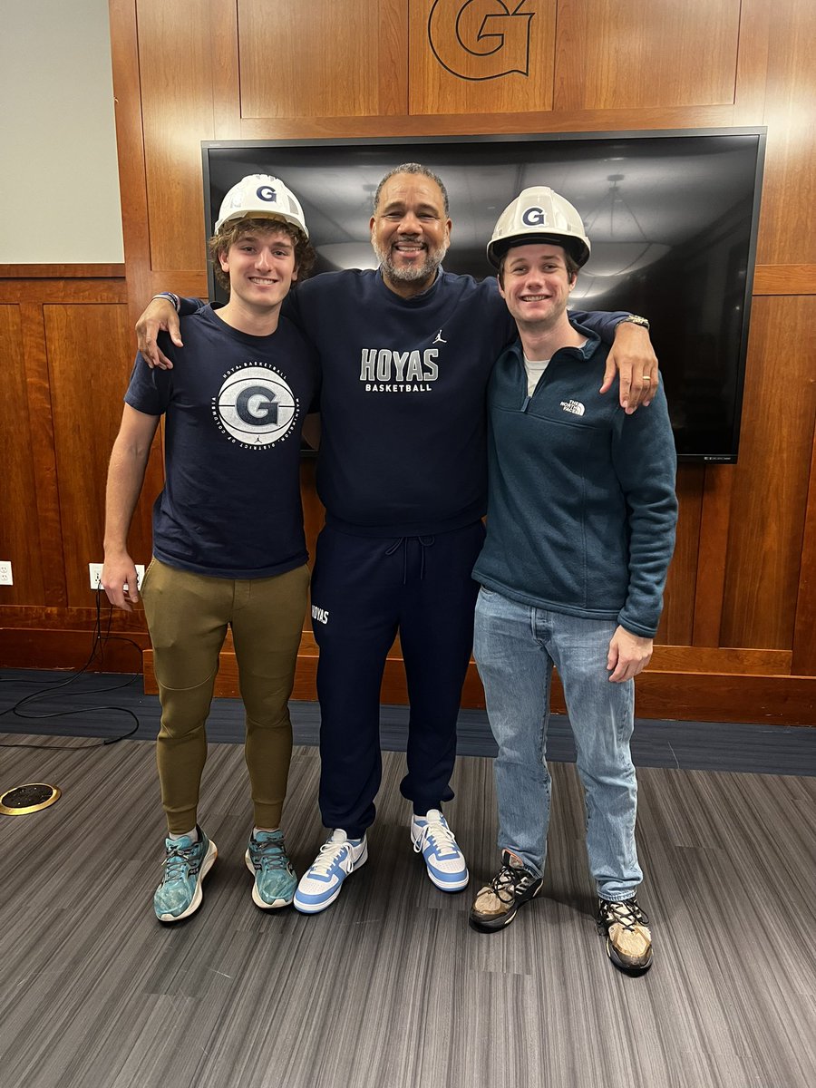 HoyaCoachCooley's tweet image. It was an honor to spend the morning with some of our most loyal student fans on the Hilltop. Every member of Hoya Nation and the energy they bring is an essential component to our success as a program. Let’s do this!