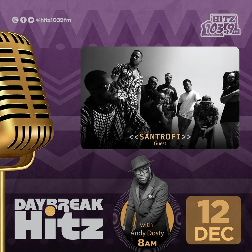 Catch Santrofi with <a href="/andydostygh/">Dosty</a> tomorrow morning,8am on <a href="/hitz1039fm/">Hitz 103.9 FM</a> 

We are the ambassadors of culture 🇬🇭

#domebi #makingmoves #santrofi #highlife
