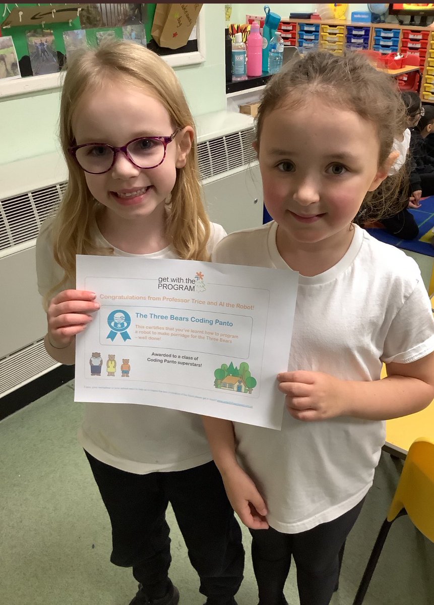BlackwoodSchl's tweet image. Year 2 had a great time at the Goldilocks and the three bears coding pantomime today which linked to their computing work on algorithms and debugging! @gwtp_uk #getwiththeprogram